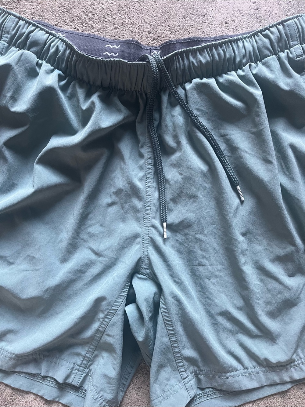 Free Fly Apparel Men's Teal Athletic Elastic-Waist Shorts - Picture 4 of 7